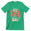 My 1st Mother's Day - Mother’s Day T-Shirt-Green-S-Custom One Express