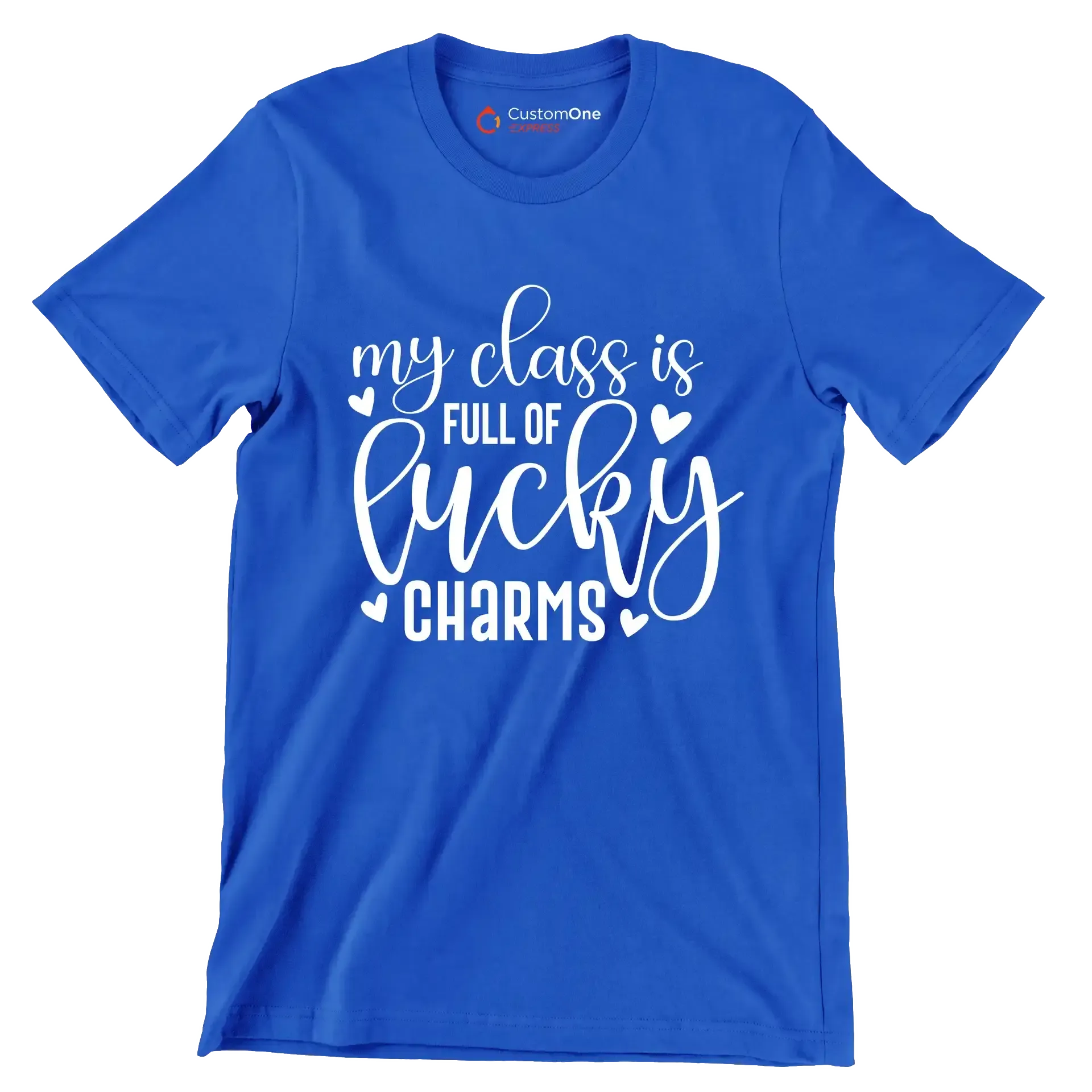My Class is Full of Lucky Charms - St. Patrick's Day T-Shirt-Blue-S-Custom One Express