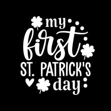 My First St. Patrick's Day - St. Patrick's Day T-Shirt-Black-S-Custom One Express