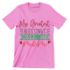 My Greatest Blessings Call Me Mom - Mother’s Day T-Shirt-Pink-S-Custom One Express