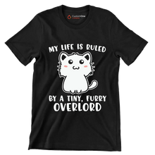 My Life is Ruled - Cat Themed T-Shirt-Black-S-Custom One Express
