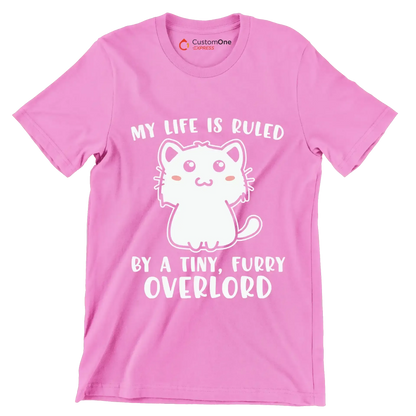 My Life is Ruled - Cat Themed T-Shirt-Pink-S-Custom One Express