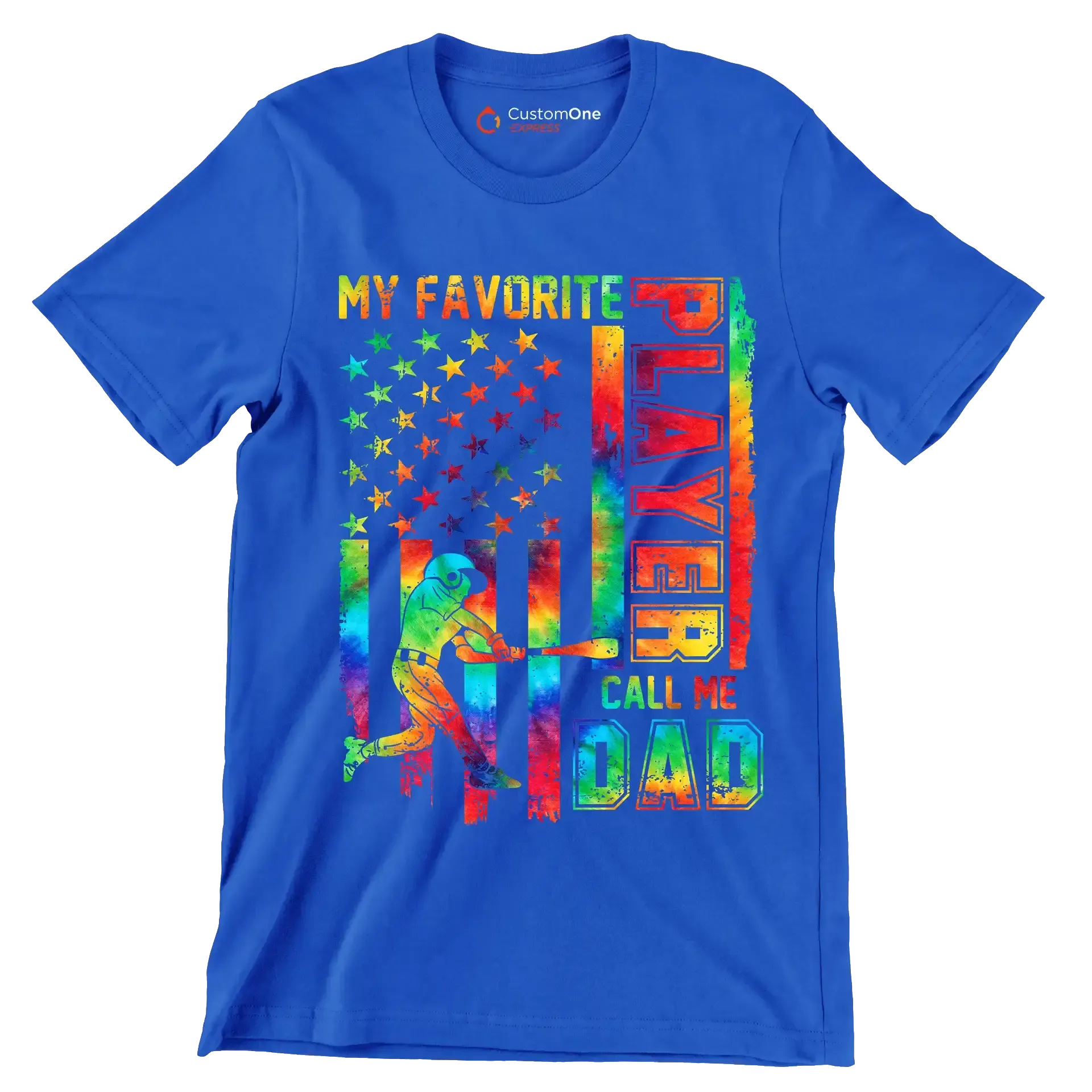 My Player Cell Me Dad - Father’s Day T-Shirt-Blue-S-Custom One Express