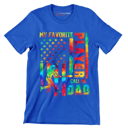 My Player Cell Me Dad - Father’s Day T-Shirt-Blue-S-Custom One Express