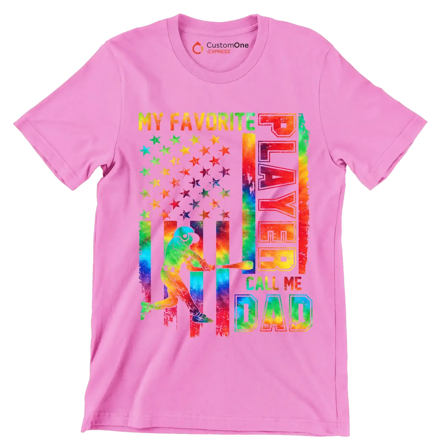 My Player Cell Me Dad - Father’s Day T-Shirt-Pink-S-Custom One Express