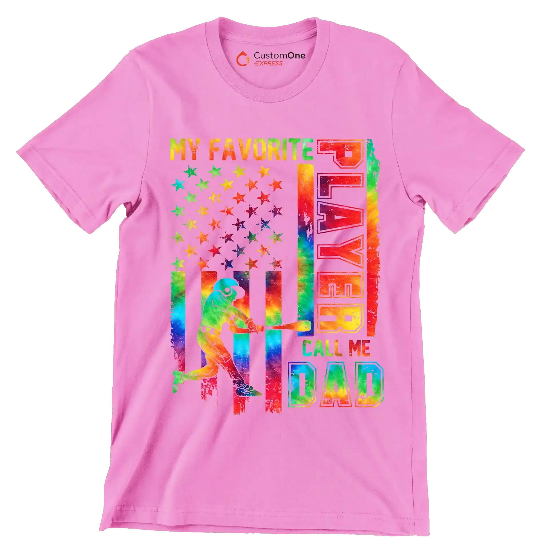 My Player Cell Me Dad - Father’s Day T-Shirt-Pink-S-Custom One Express