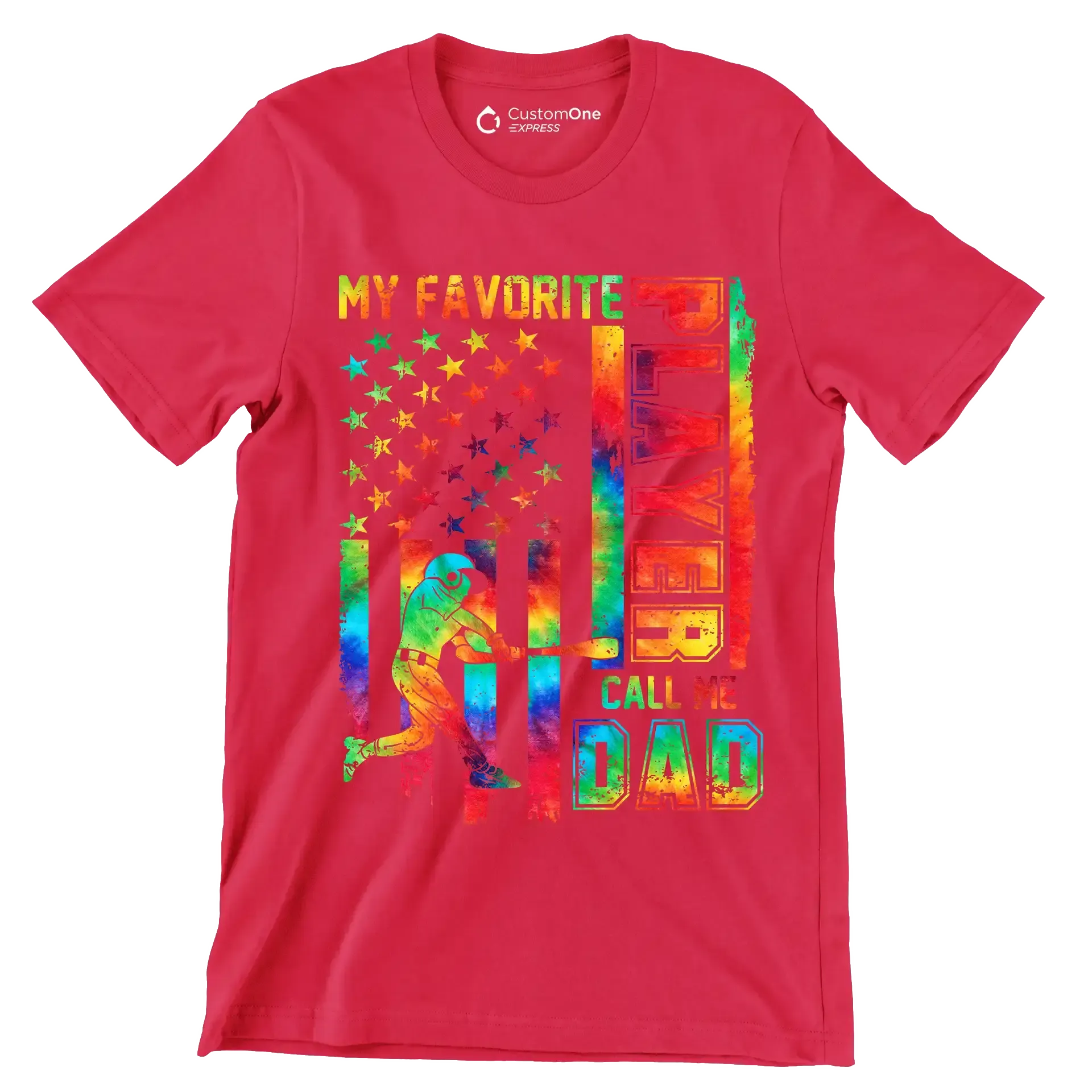 My Player Cell Me Dad - Father’s Day T-Shirt-Red-S-Custom One Express