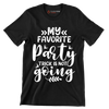 My favorite party trick is not going - Sarcasm Themed T-Shirt-Black-S-Custom One Express