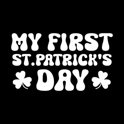 My first st.patrick's day - St. Patrick's Day T-Shirt-Black-S-Custom One Express