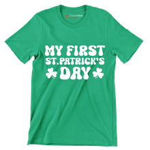 My first st.patrick's day - St. Patrick's Day T-Shirt-Green-S-Custom One Express