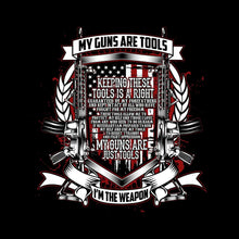 My guns are tools keeping these tools is a right guaranteed by my forefathers and kept intact by all who have fought for my freedom these tools allow me to protect my self an - Veterans Themed T-Shirt-Black-S-Custom One Express