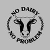 No dairy No problem - Vegan Themed T-Shirt-Blue-S-Custom One Express