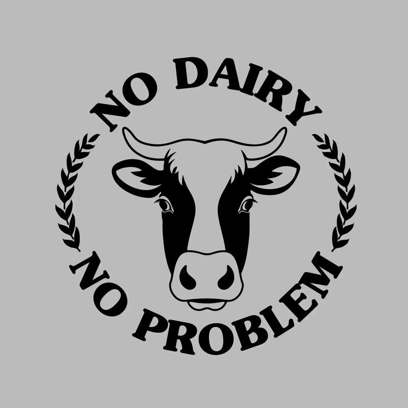 No dairy No problem - Vegan Themed T-Shirt-Green-S-Custom One Express