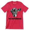 No difference - Vegan Themed T-Shirt-Red-S-Custom One Express