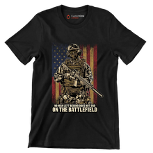No man left behind does not end on the battlefield - Veterans Themed T-Shirt-Black-Custom One Express
