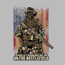No man left behind does not end on the battlefield - Veterans Themed T-Shirt-Black-Custom One Express