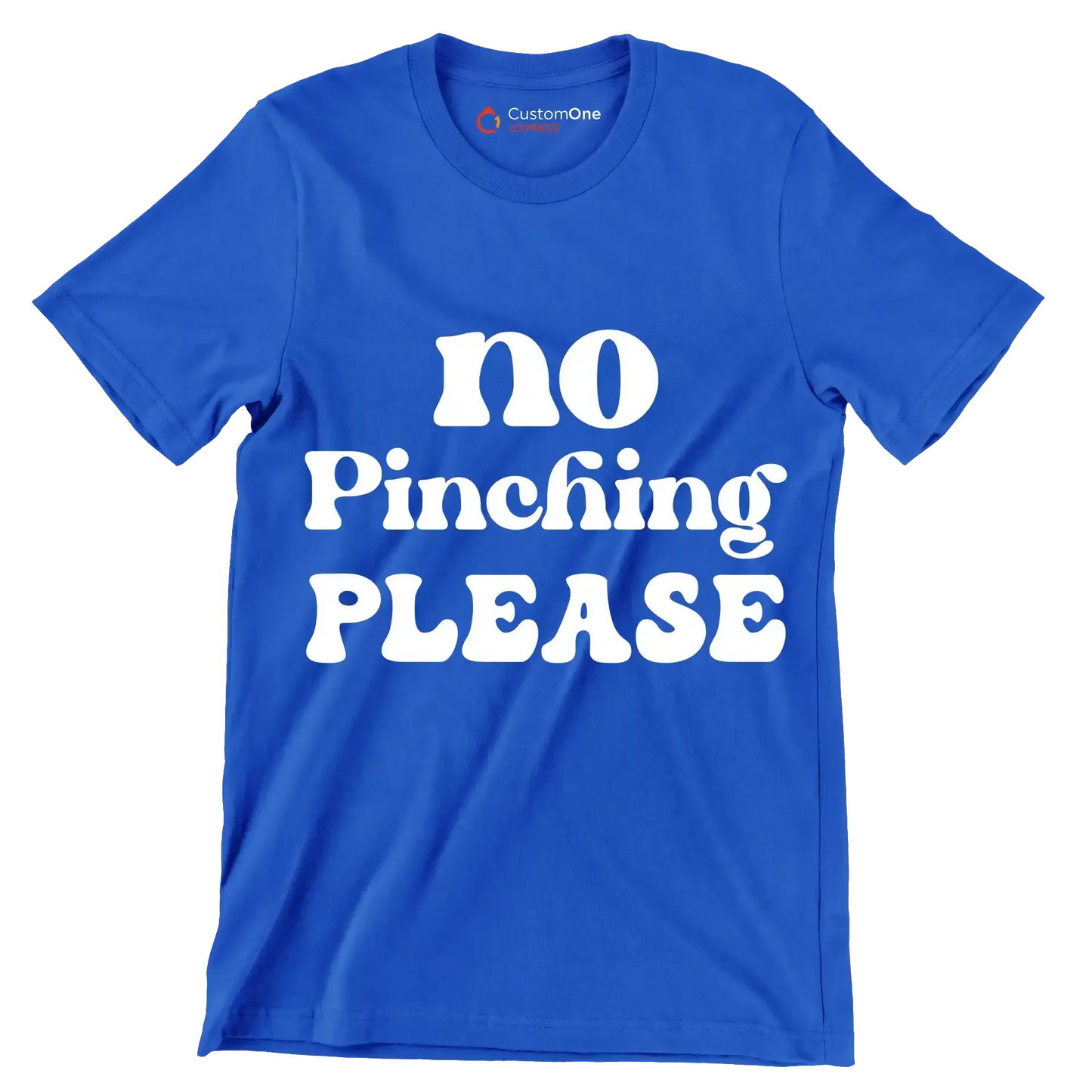 No pinching please - St. Patrick's Day T-Shirt-Blue-S-Custom One Express
