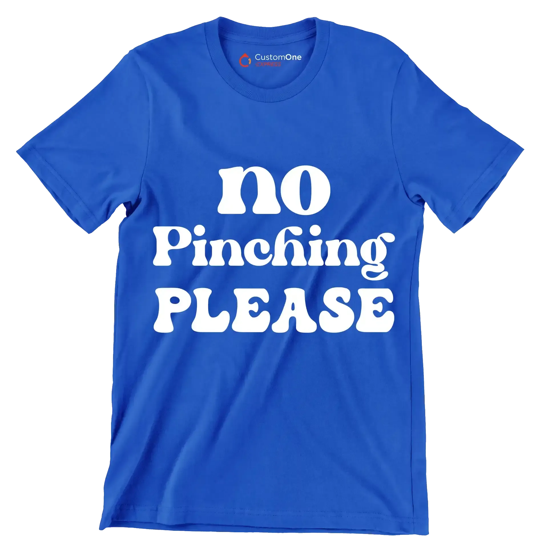 No pinching please - St. Patrick's Day T-Shirt-Blue-S-Custom One Express