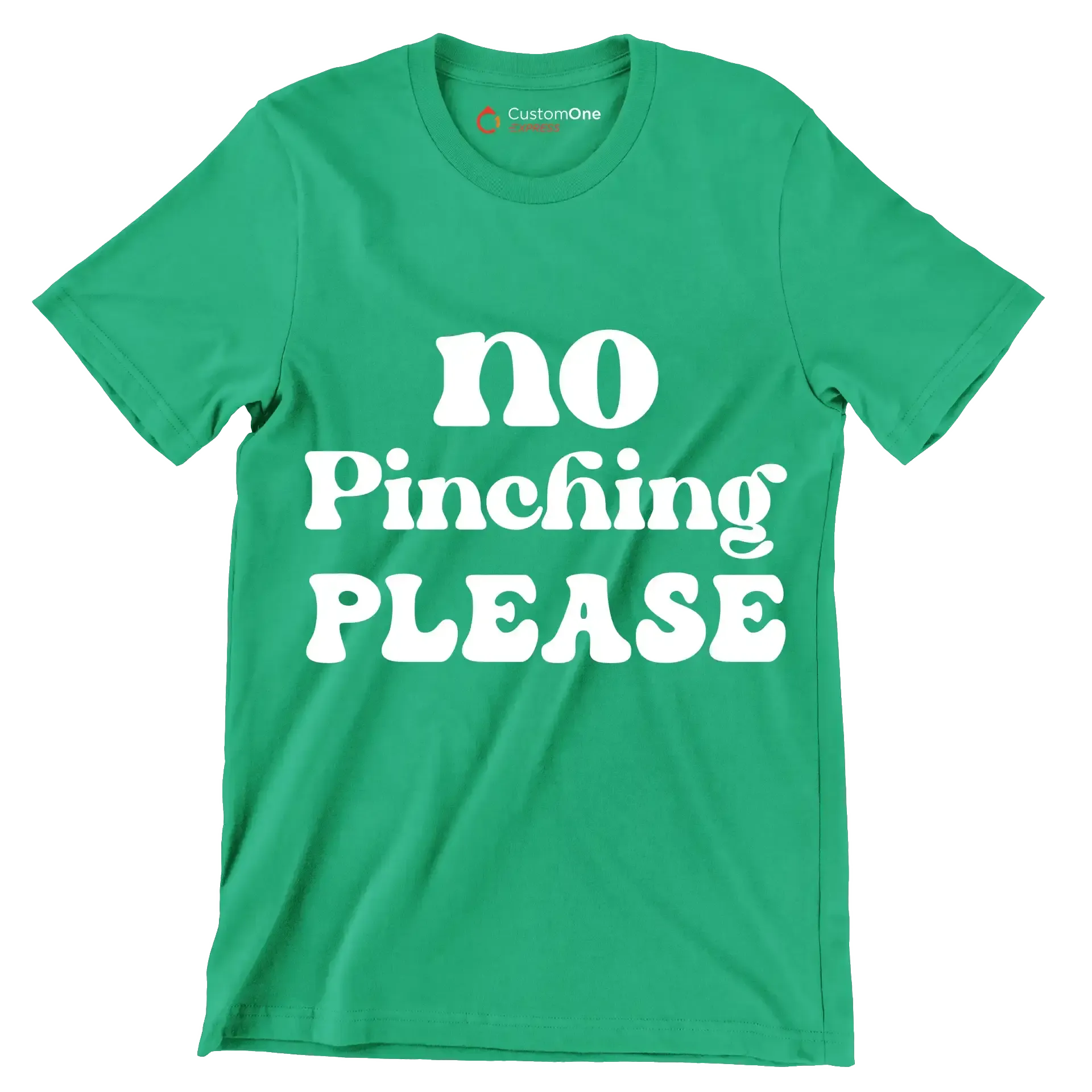 No pinching please - St. Patrick's Day T-Shirt-Green-S-Custom One Express