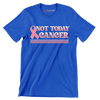 Not Today Cancer - Breast Cancer Awareness T-Shirt-Blue-S-Custom One Express