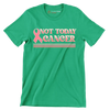 Not Today Cancer - Breast Cancer Awareness T-Shirt-Green-S-Custom One Express