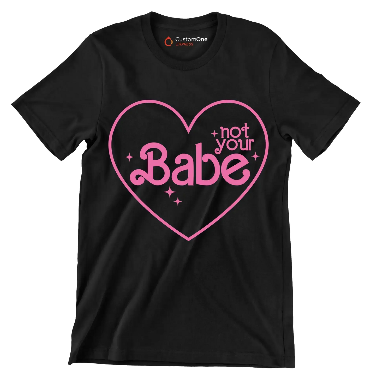 Not your babe - Retro Themed T-Shirt-Black-S-Custom One Express