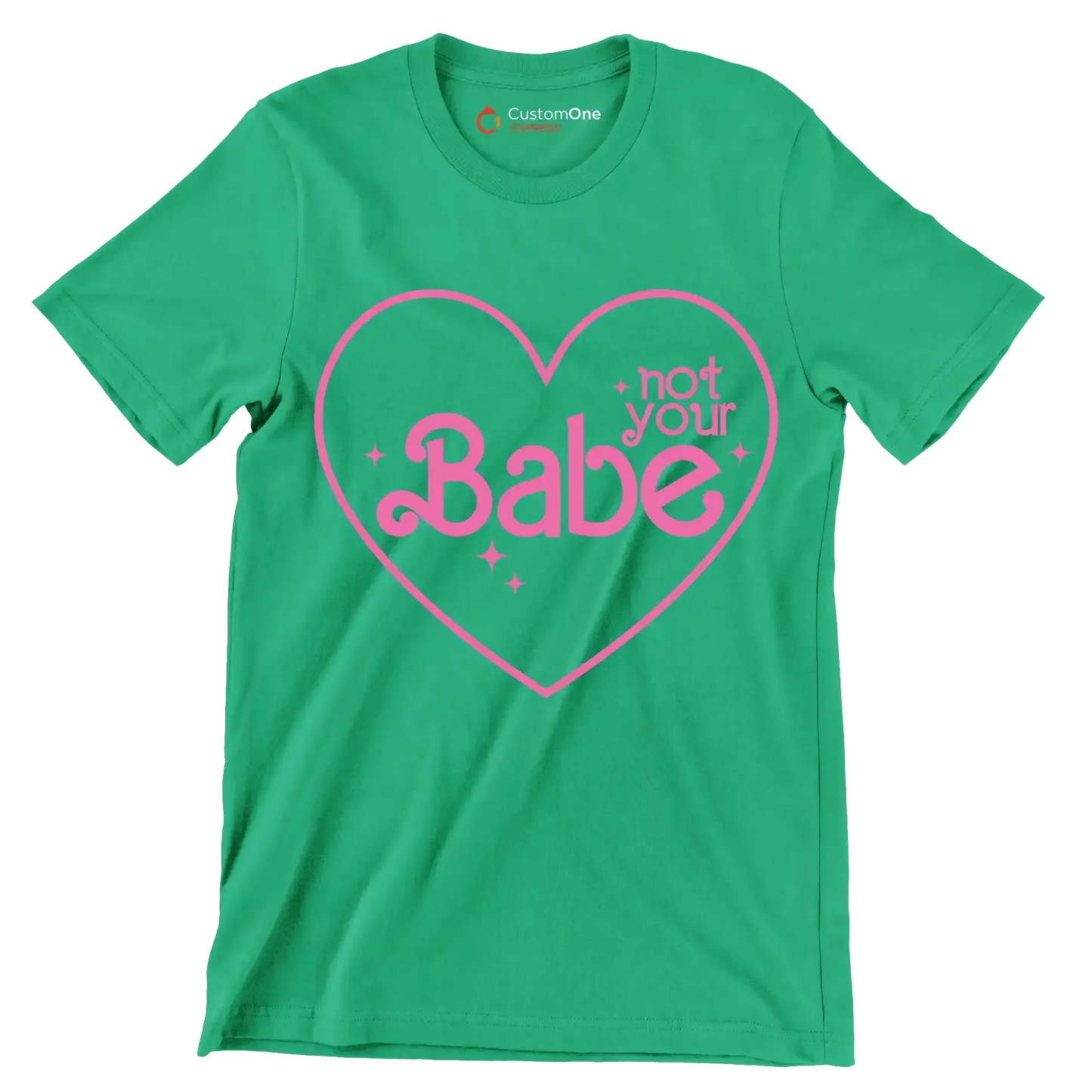 Not your babe - Retro Themed T-Shirt-Green-S-Custom One Express