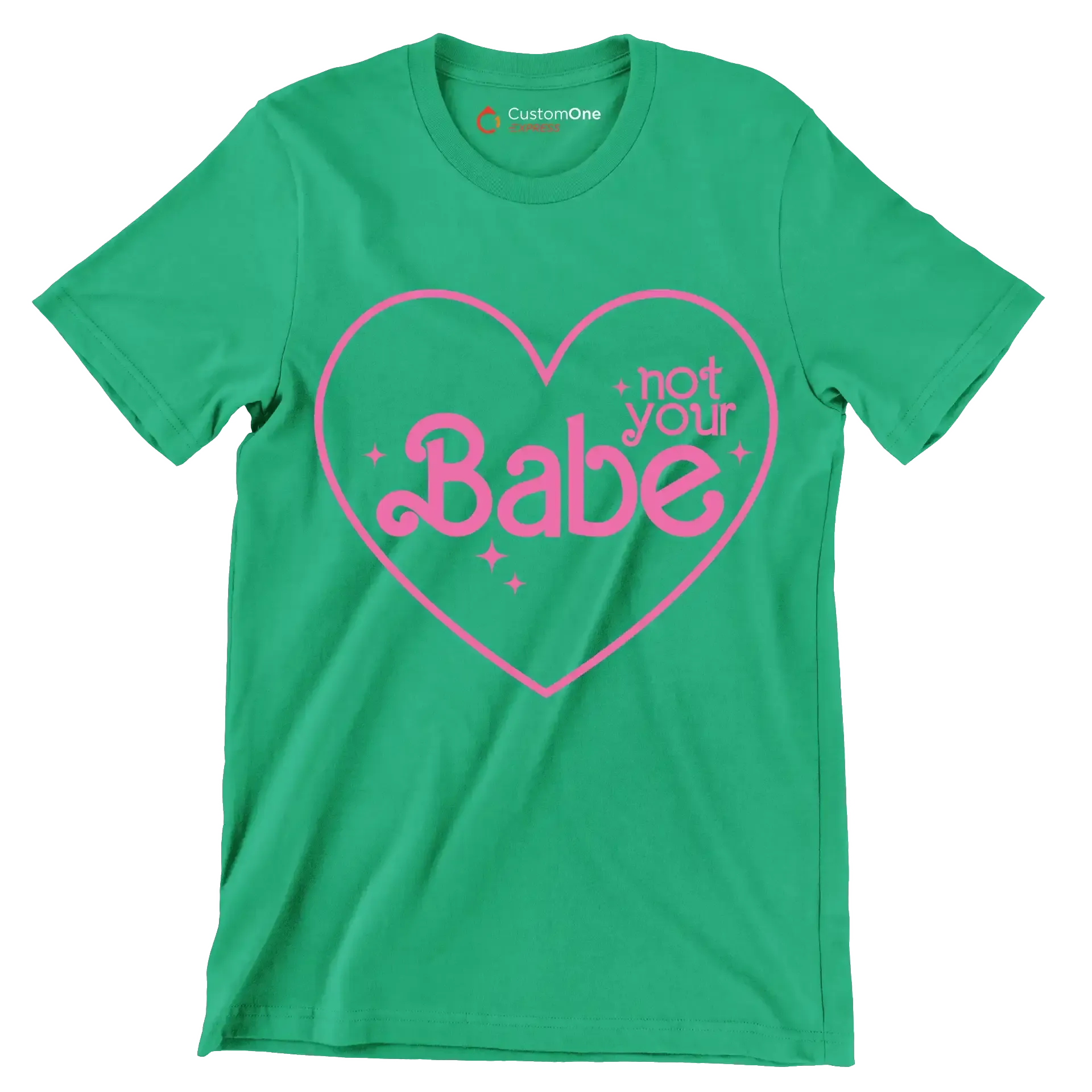 Not your babe - Retro Themed T-Shirt-Green-S-Custom One Express