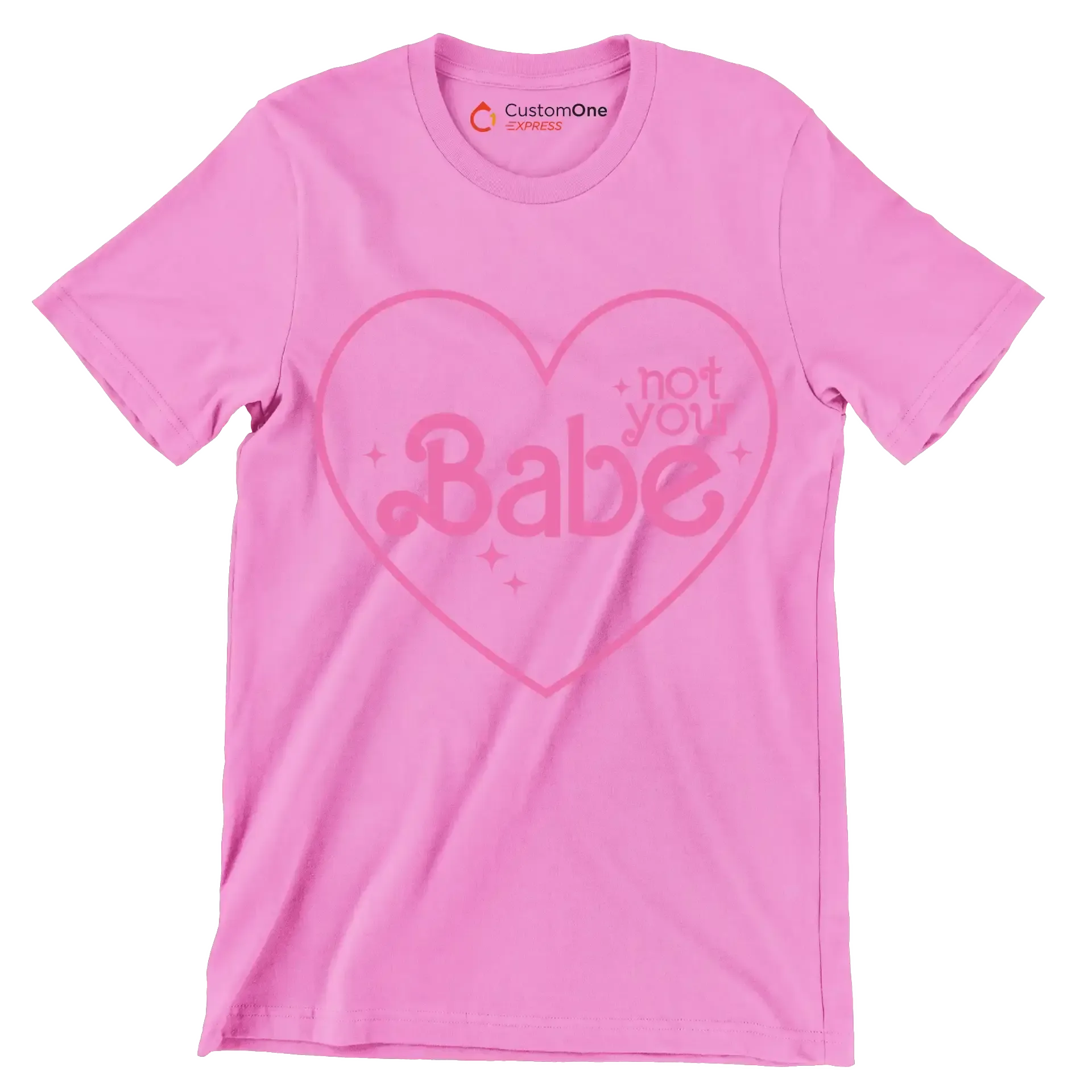 Not your babe - Retro Themed T-Shirt-Pink-S-Custom One Express
