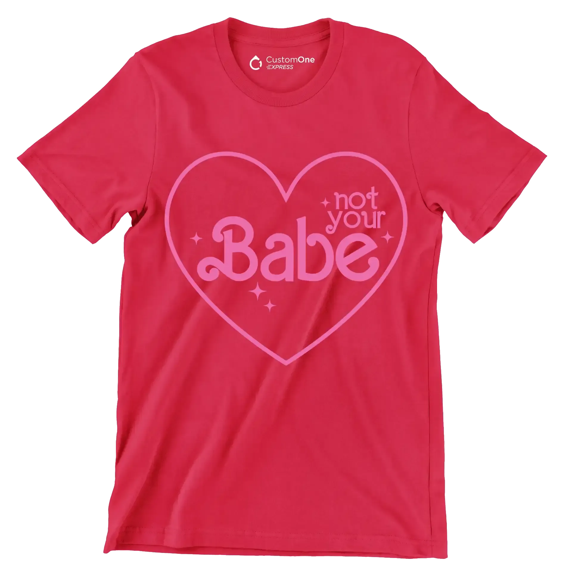 Not your babe - Retro Themed T-Shirt-Red-S-Custom One Express
