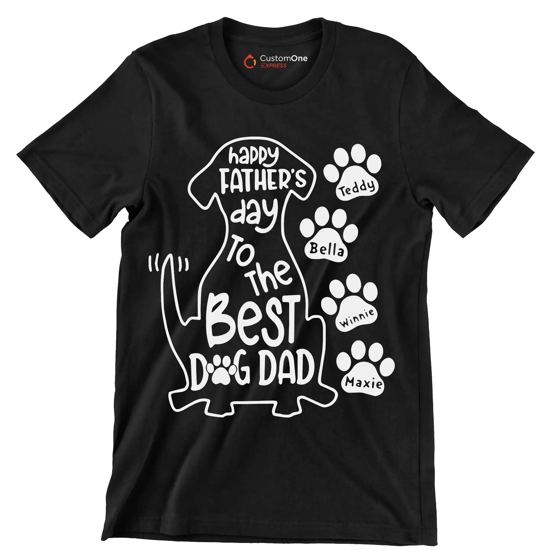 O-Fish-Ally best dad ever - Father’s Day T-Shirt-Black-S-Custom One Express