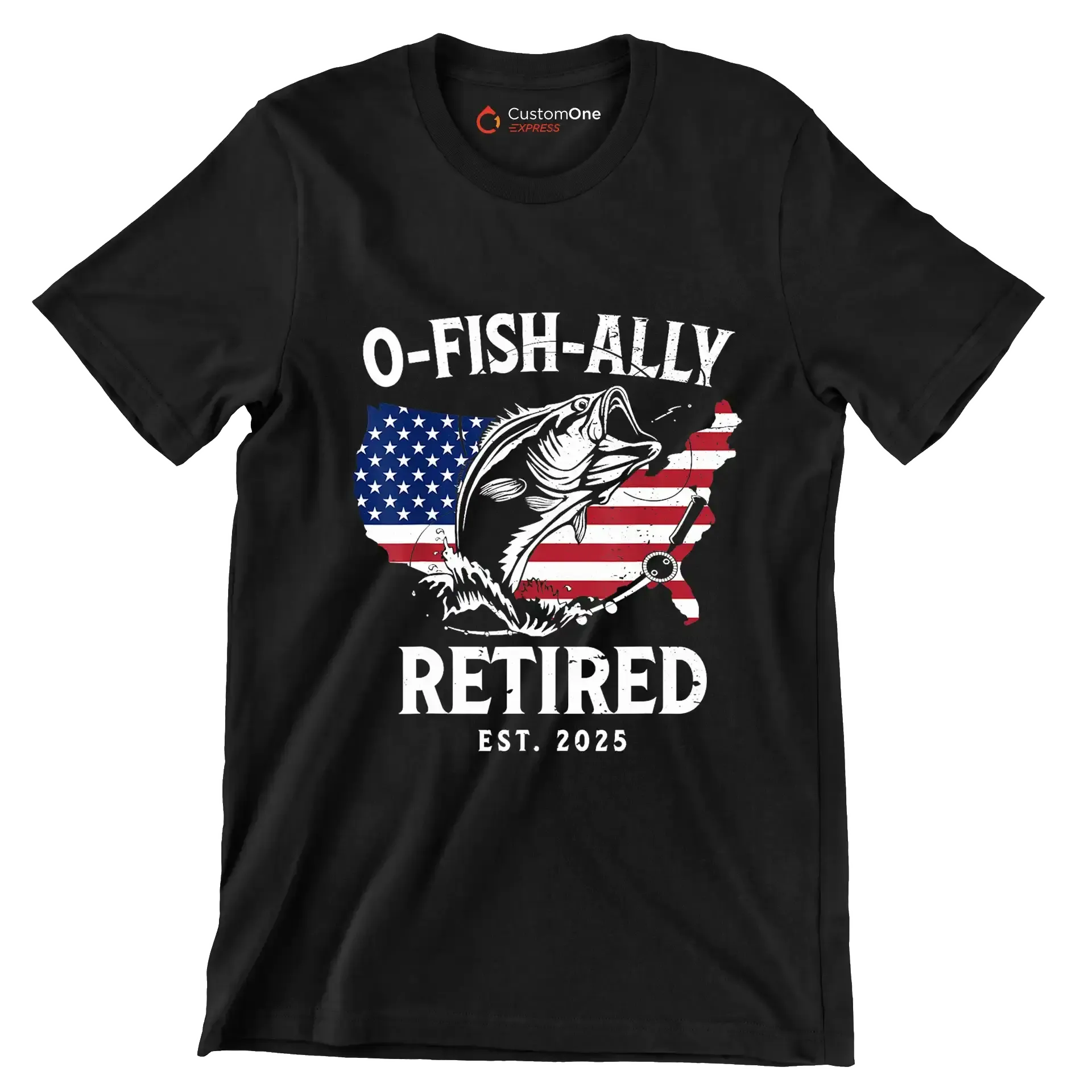 O-Fish-Ally retired est. 2025 - Retirement Themed T-Shirt