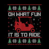 OH what fun it is to ride - Golf Themed T-Shirt-Black-S-Custom One Express