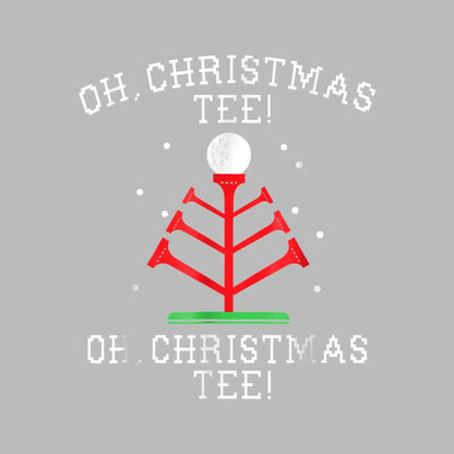 OH. CHRISTMAS TEE! OH. CHRISTMAS TEE! - Golf Themed T-Shirt-Black-S-Custom One Express