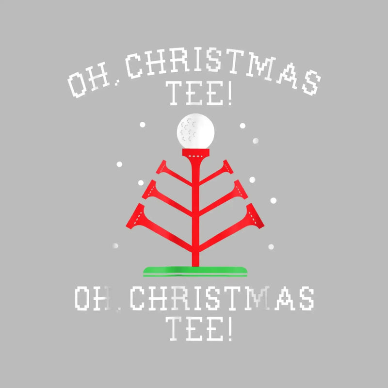 OH. CHRISTMAS TEE! OH. CHRISTMAS TEE! - Golf Themed T-Shirt-Black-S-Custom One Express