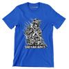 ONE MAN ARMY ILLUSTRATION SOLDIER - Veterans Themed T-Shirt-Blue-S-Custom One Express