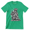 ONE MAN ARMY ILLUSTRATION SOLDIER - Veterans Themed T-Shirt-Green-S-Custom One Express