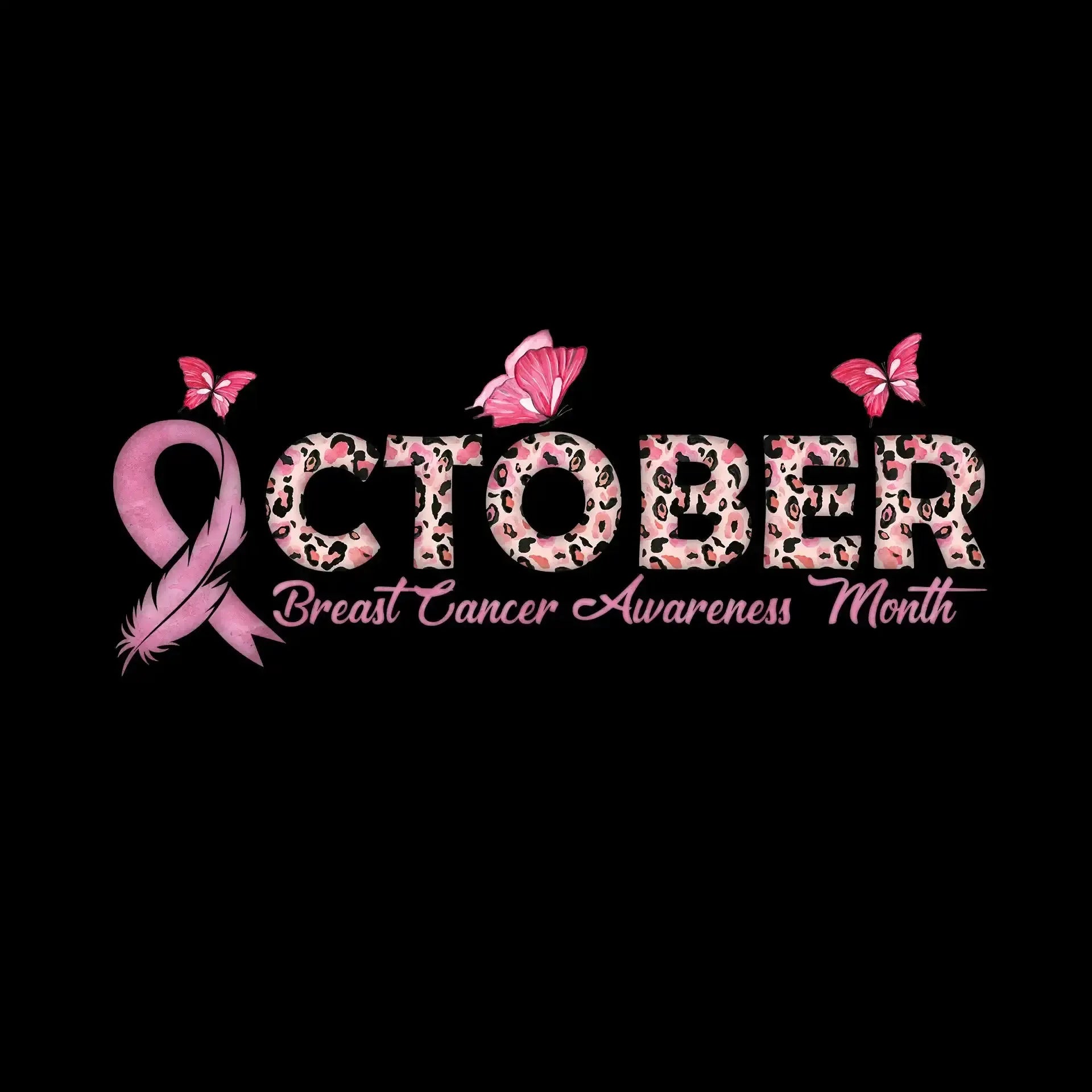 October Breast Cancer AwarenessMonth - Breast Cancer Awareness T-Shirt-Black-S-Custom One Express