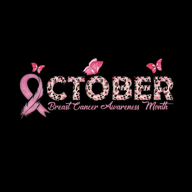 October Breast Cancer AwarenessMonth - Breast Cancer Awareness T-Shirt-Black-S-Custom One Express