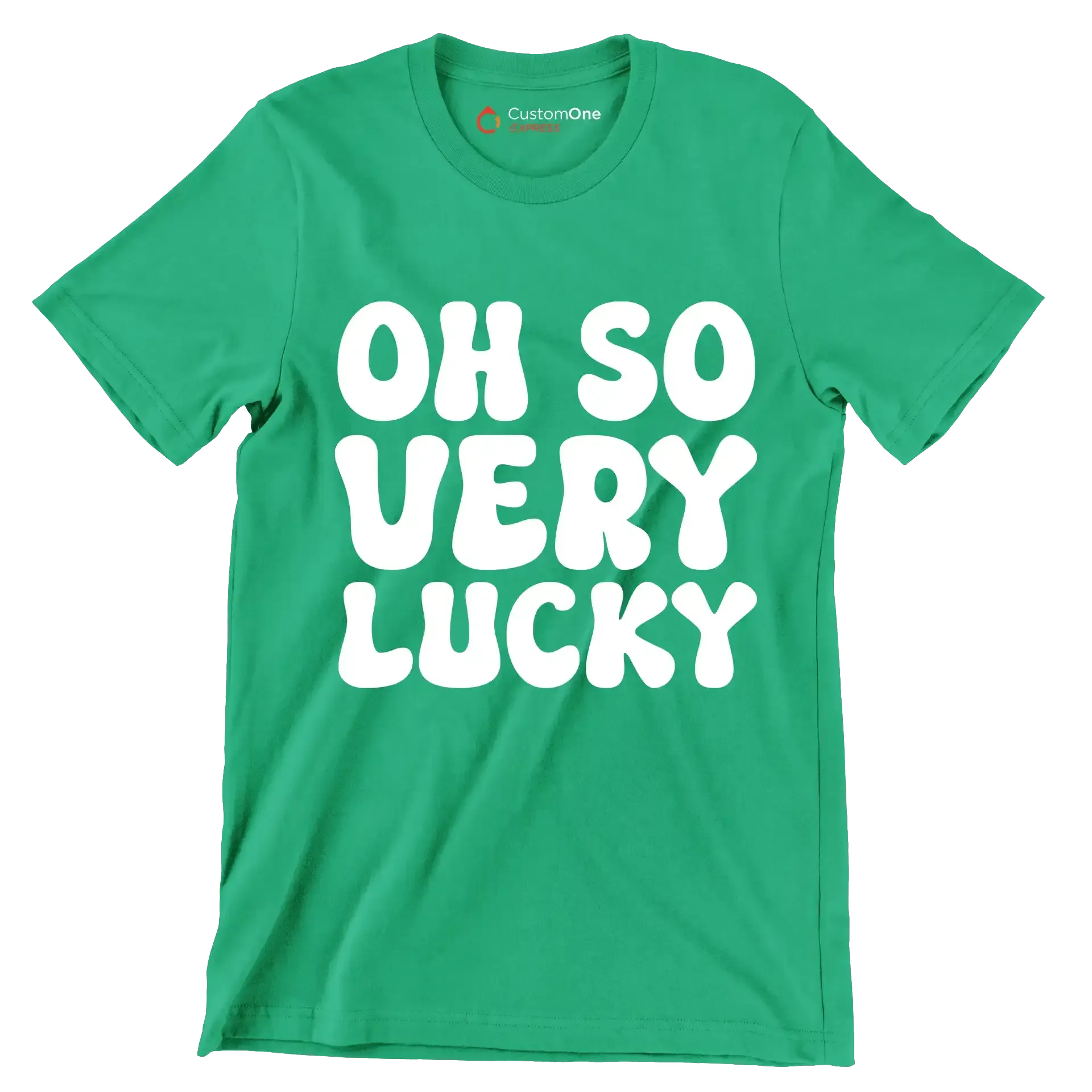 Oh So Very Lucky - St. Patrick's Day T-Shirt-Green-S-Custom One Express