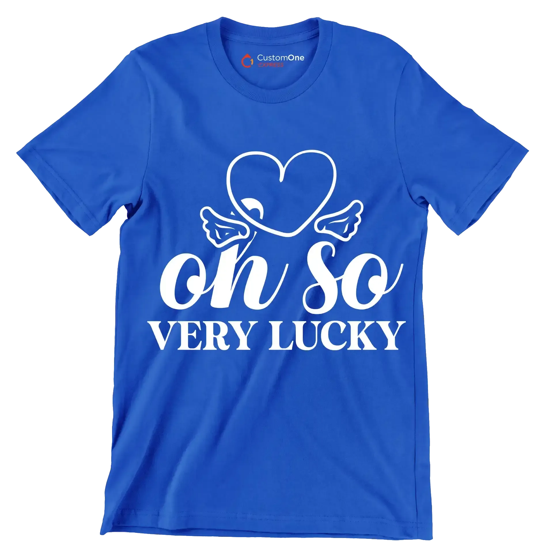 Oh so Very Lucky - St. Patrick's Day T-Shirt-Blue-S-Custom One Express