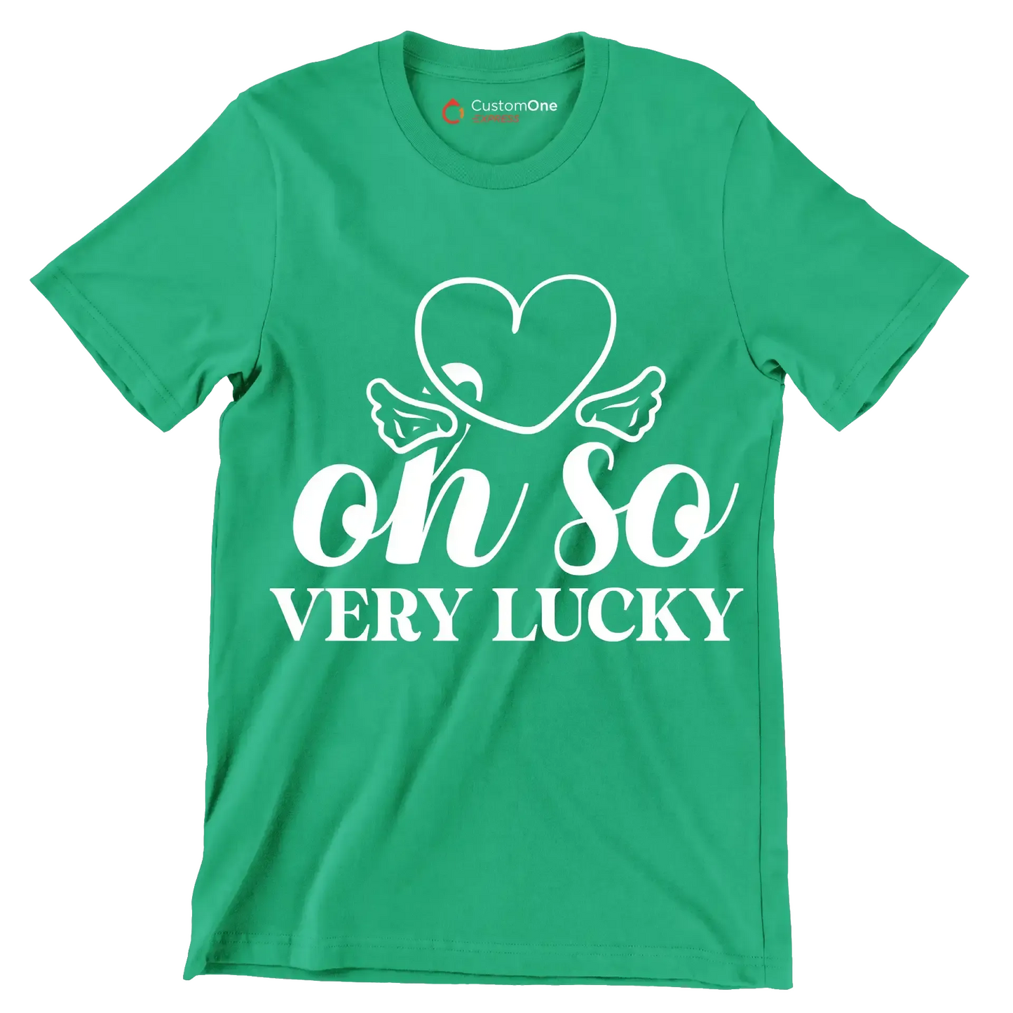 Oh so Very Lucky - St. Patrick's Day T-Shirt-Green-S-Custom One Express
