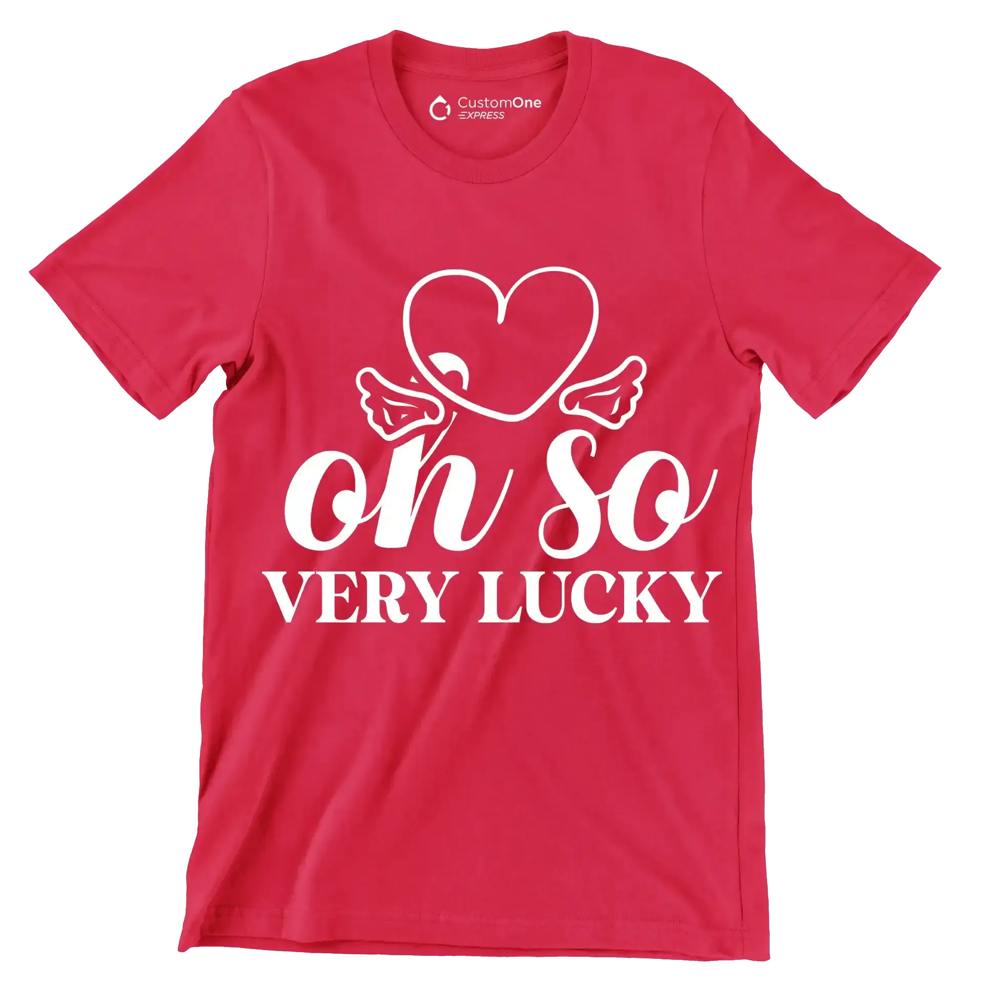 Oh so Very Lucky - St. Patrick's Day T-Shirt-Red-S-Custom One Express
