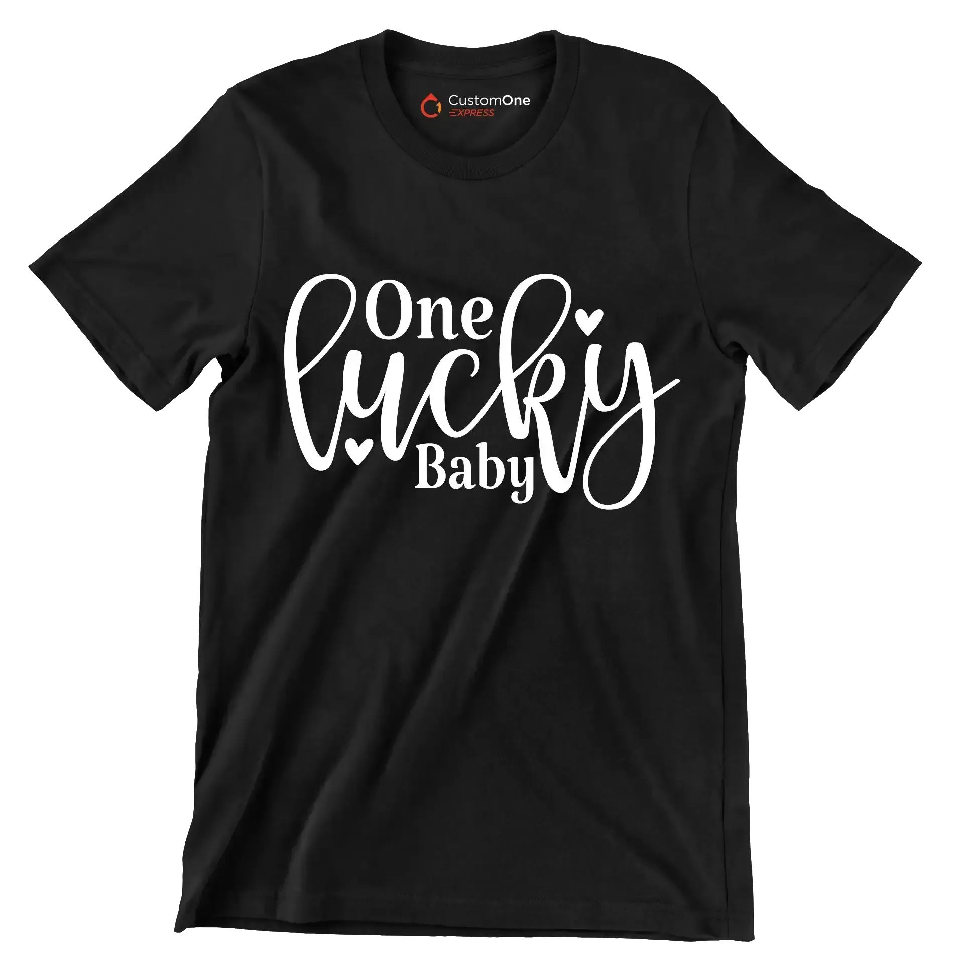 One Lucky Baby - St. Patrick's Day T-Shirt-Black-S-Custom One Express