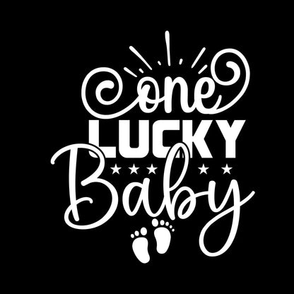 One Lucky Baby - St. Patrick's Day T-Shirt-Black-S-Custom One Express