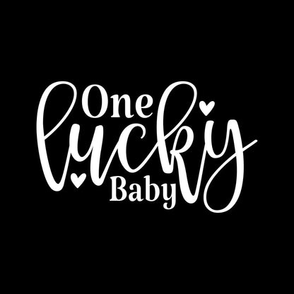One Lucky Baby - St. Patrick's Day T-Shirt-Black-S-Custom One Express
