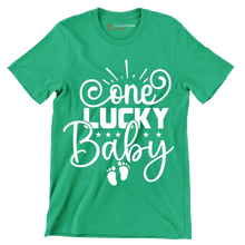 One Lucky Baby - St. Patrick's Day T-Shirt-Green-S-Custom One Express