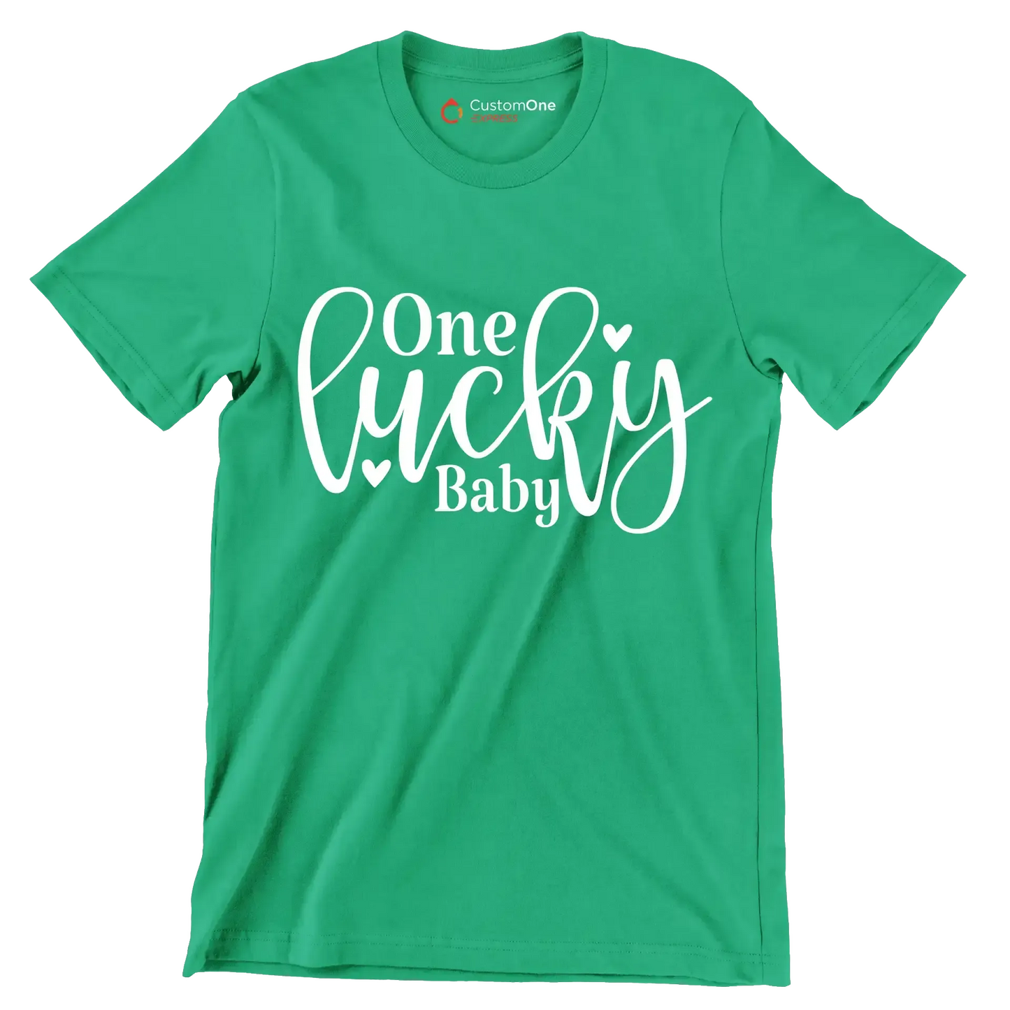 One Lucky Baby - St. Patrick's Day T-Shirt-Green-S-Custom One Express