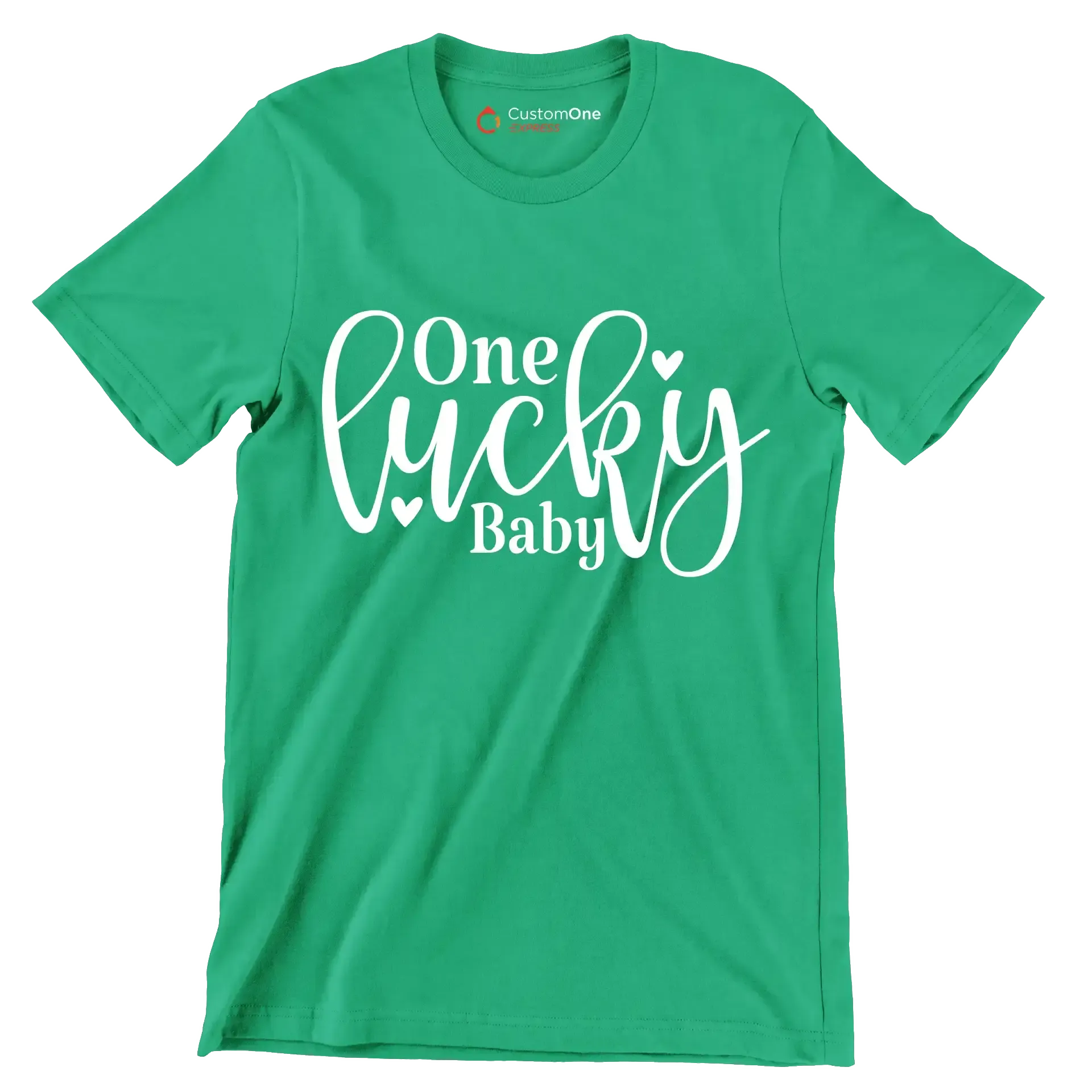 One Lucky Baby - St. Patrick's Day T-Shirt-Green-S-Custom One Express