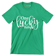One Lucky Baby - St. Patrick's Day T-Shirt-Green-S-Custom One Express